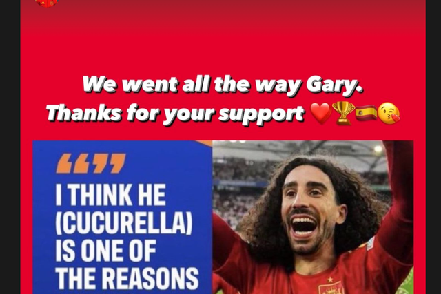 <p>Marc Cucurella posted a sarcastic message on Instagram</p>