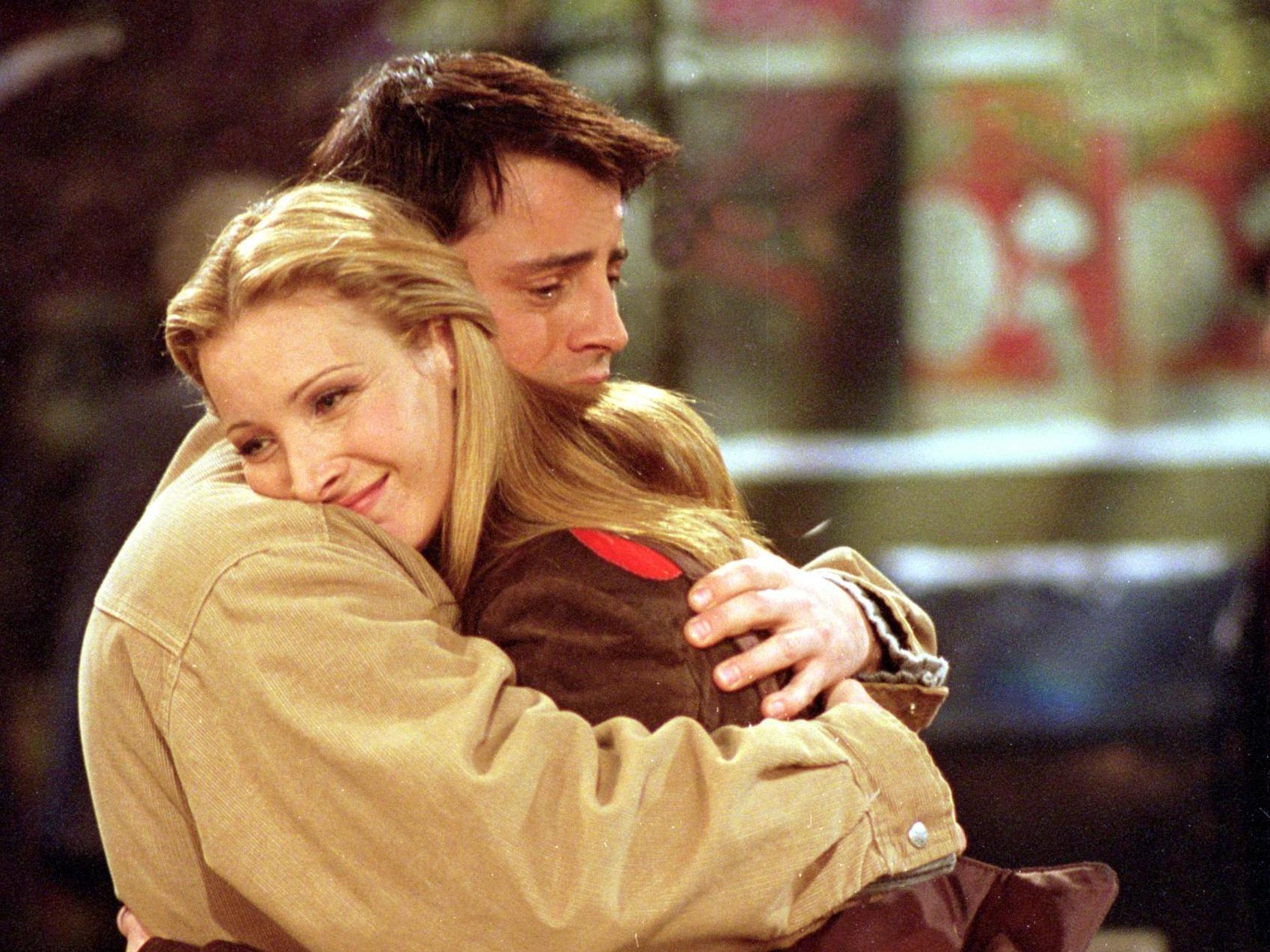 Matt LeBlanc and Lisa Kudrow as Joey and Phoebe