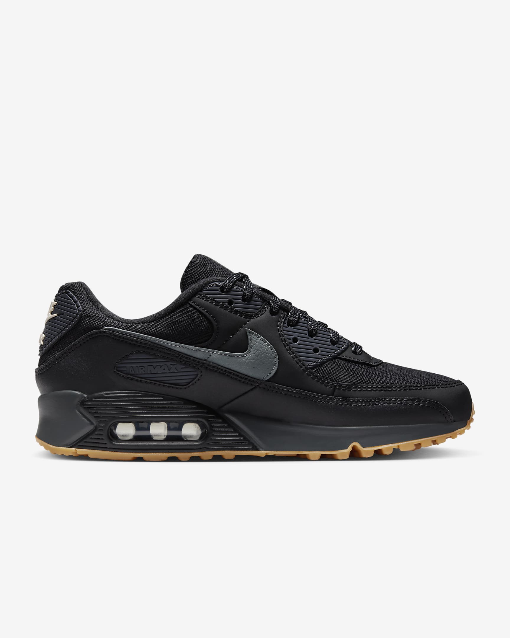 Nike Air Max 90 Men's Shoes - Black/Anthracite/Light Orewood Brown/Smoke Grey