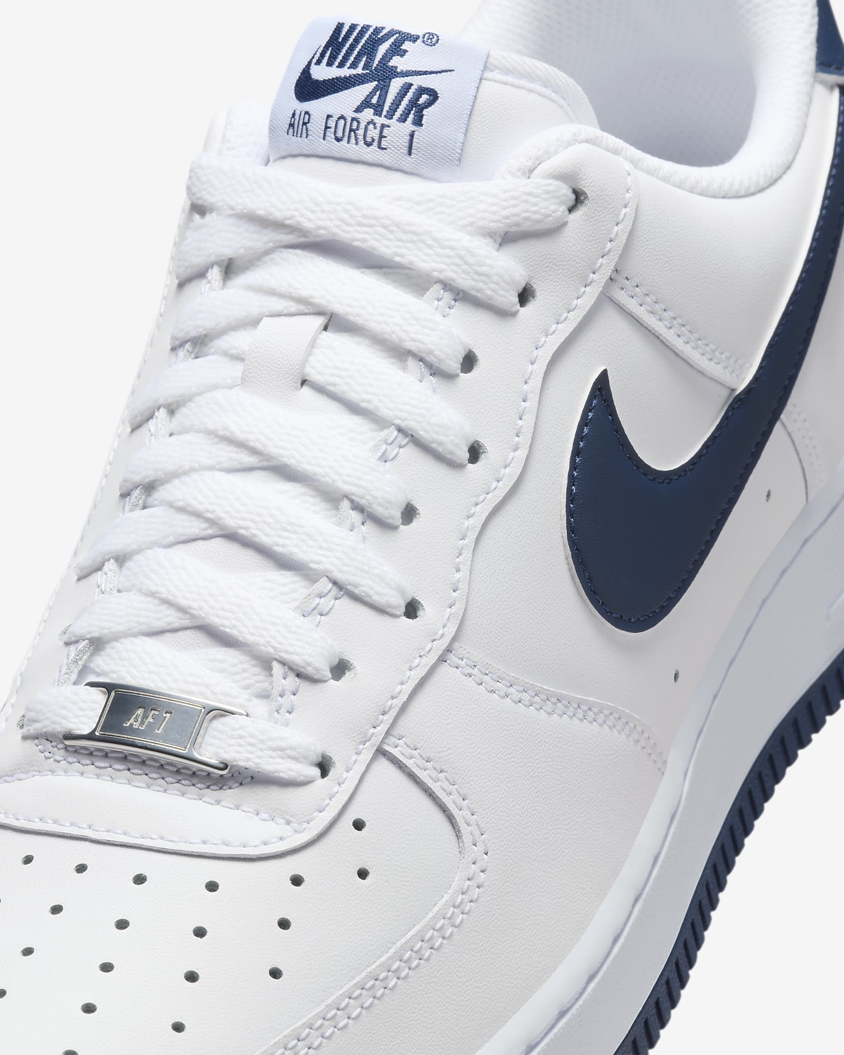 Nike Air Force 1 '07 Zapatillas - Hombre - Blanco/Blanco/Midnight Navy