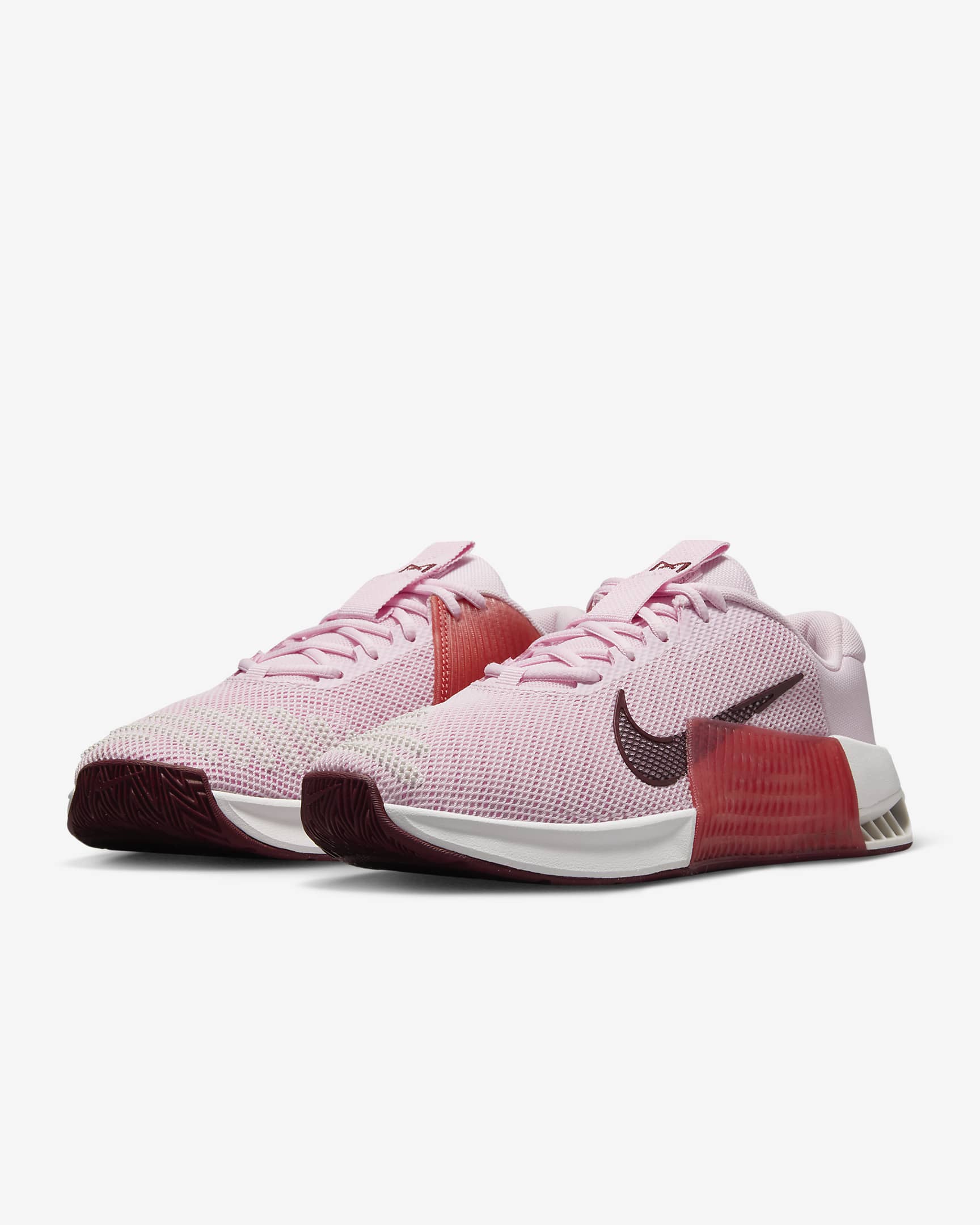 Nike Metcon 9 Kadın Antrenman Ayakkabısı - Pink Foam/Platinum Tint/Adobe/Dark Team Red