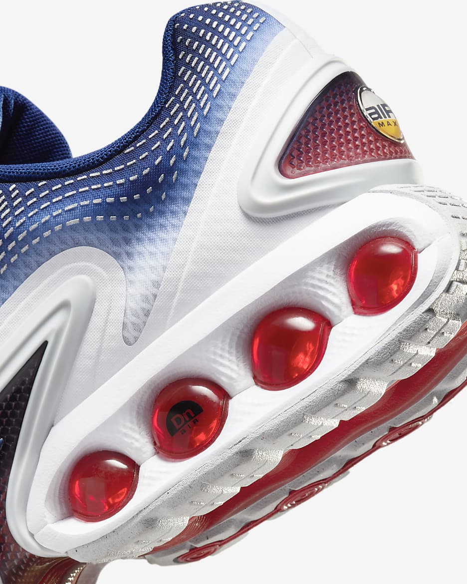 Nike Air Max Dn Men's Shoes - White/Blue Void/Metallic Silver/Bright Crimson