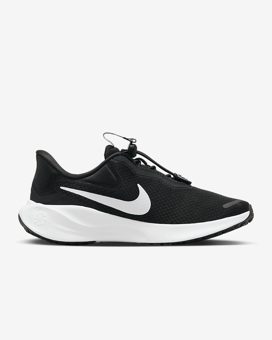 Chaussure de running sur route facile à mettre Nike Revolution 7 EasyOn pour femme - Noir/Blanc