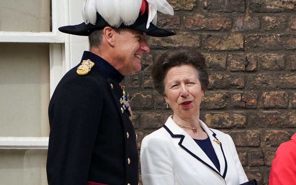 Anne watches as historic Tower ceremony is performed