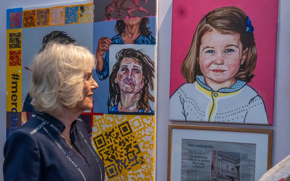 Camilla tours ‘fantastic’ art studios after daughter’s recommendation