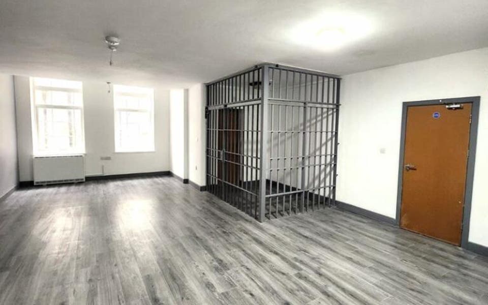 A cell of one's own: studio flat with its own prison cell for rent 