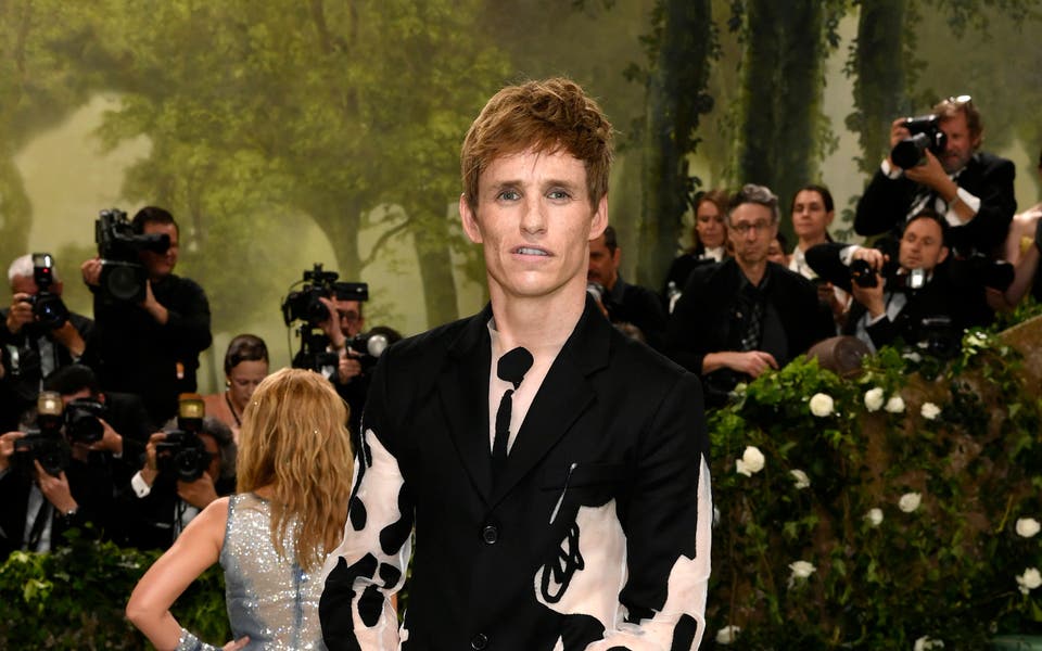 Eddie Redmayne leads British stars in bold looks at Met Gala