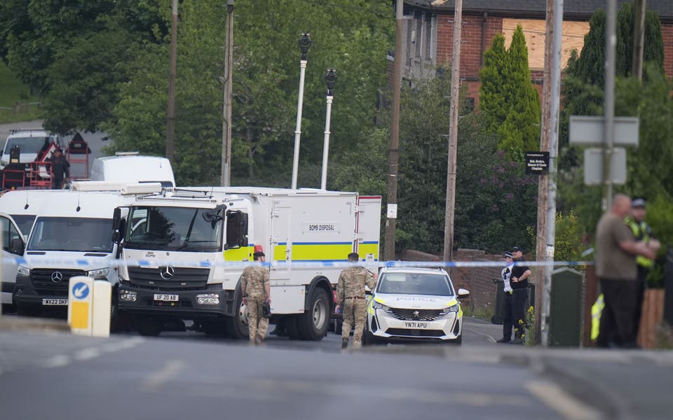 Two charged after homes evacuated in former pit village