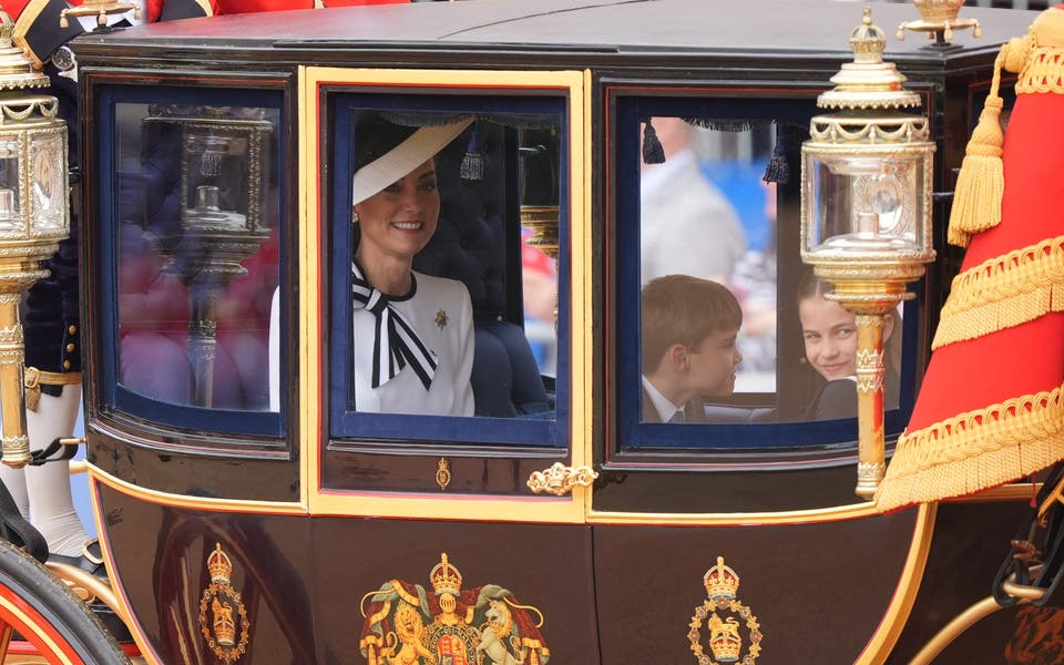 Princess of Wales makes return to public life at Trooping the Colour