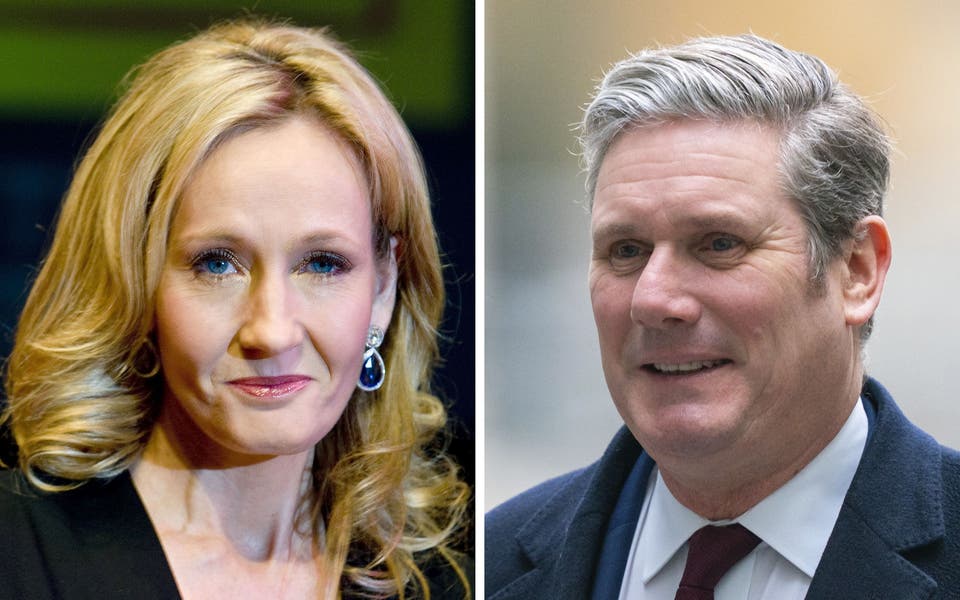 Starmer defends record after JK Rowling accuses Labour of ‘abandoning’ women