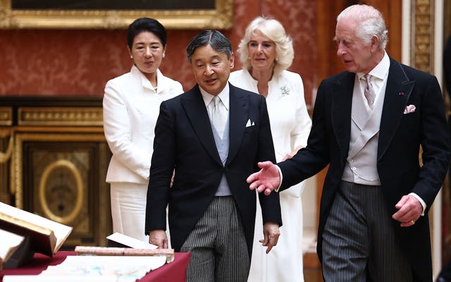 Charles receives Japan’s highest honour as Emperor Naruhito makes state visit