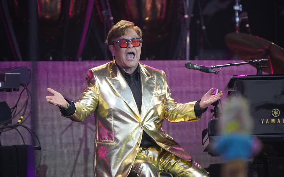 Elton John shares ‘never-before-seen footage’ from 2023 Glastonbury headline set