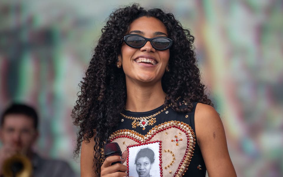 Olivia Dean pays tribute to grandmother and Windrush generation at Glastonbury