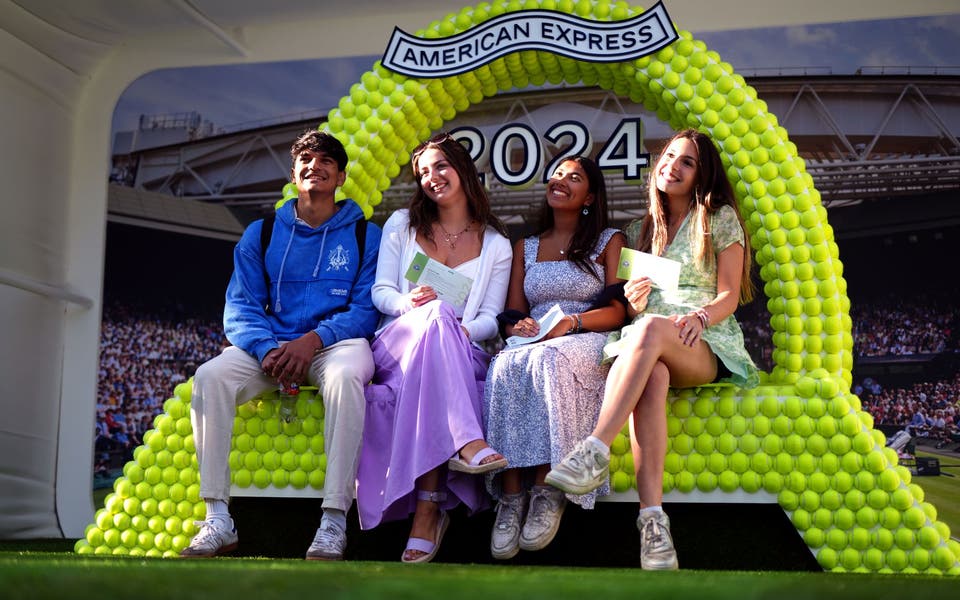 New balls please! Gates open after queues all night for Wimbledon 