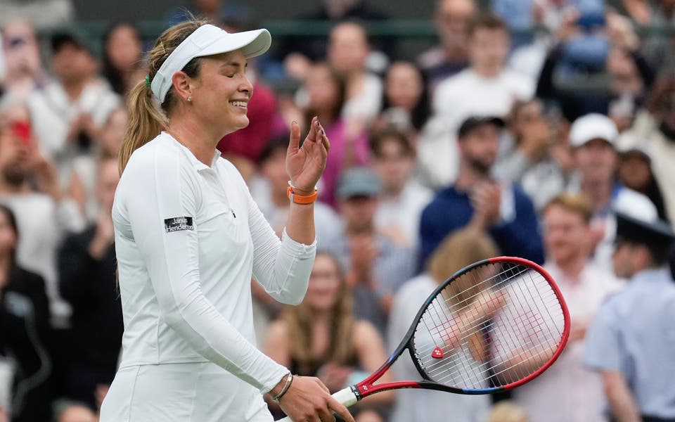 Qualifier Sun's Wimbledon run over as Vekic reaches first semi-final