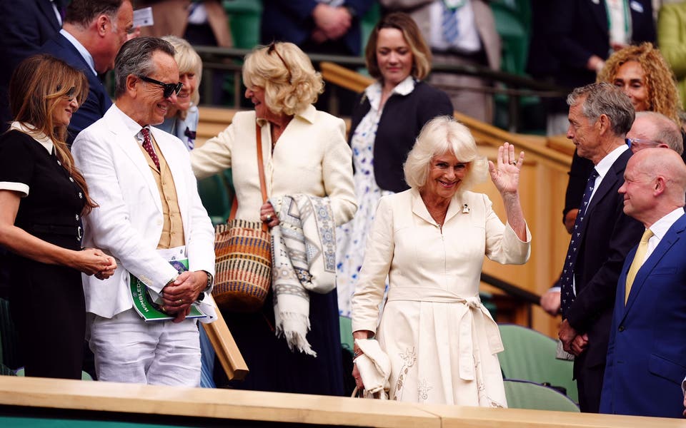 Queen Camilla enjoys surprise 'escape' to Wimbledon to watch tennis