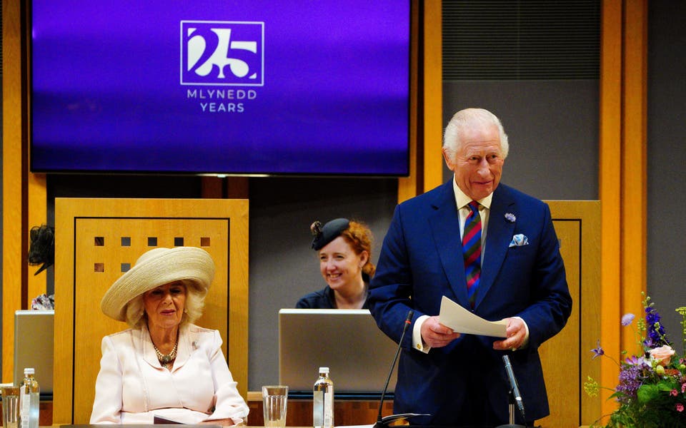 King hails Senedd as ‘essential to life of Wales’ as he marks 25th anniversary