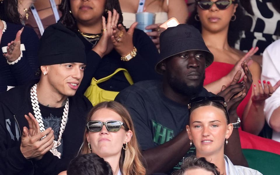 Stormzy, Charli XCX and Central Cee watch Wimbledon women’s semi-final