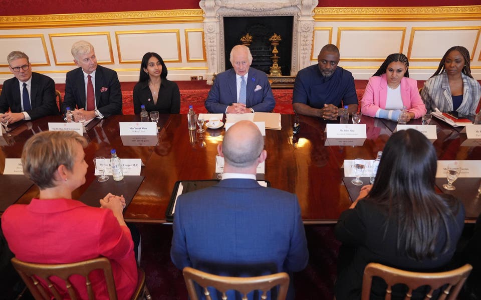 King, PM and Idris Elba host event for young people to discuss issues they face