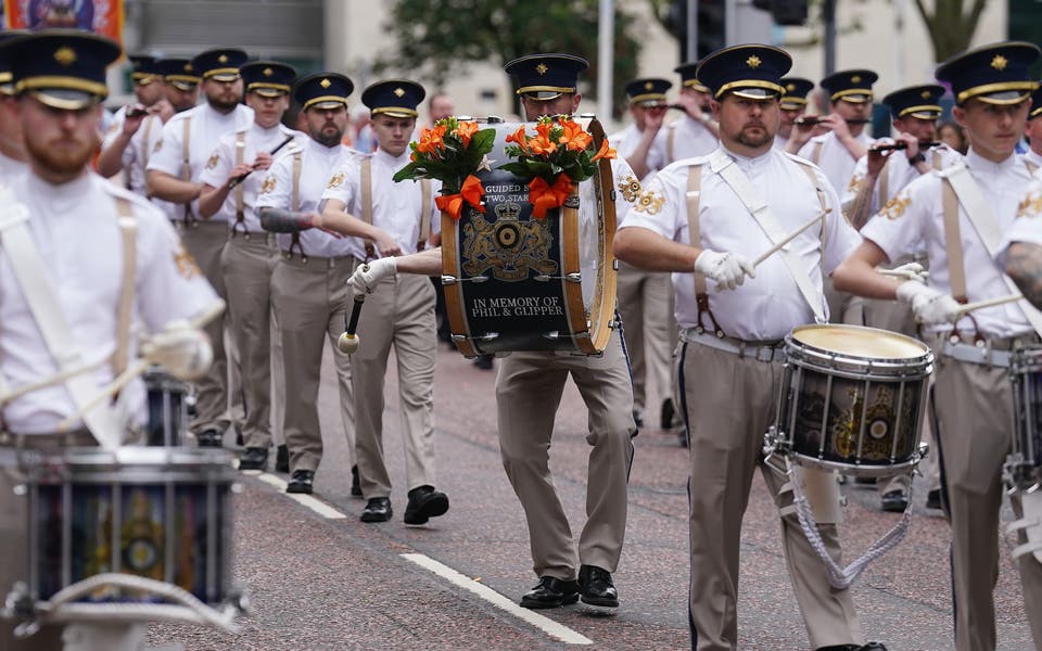 Starmer urged to listen to unionists as thousands take part in Twelfth parades