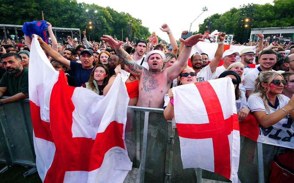 England fans rally behind team despite cagey start to Euro 2024 final