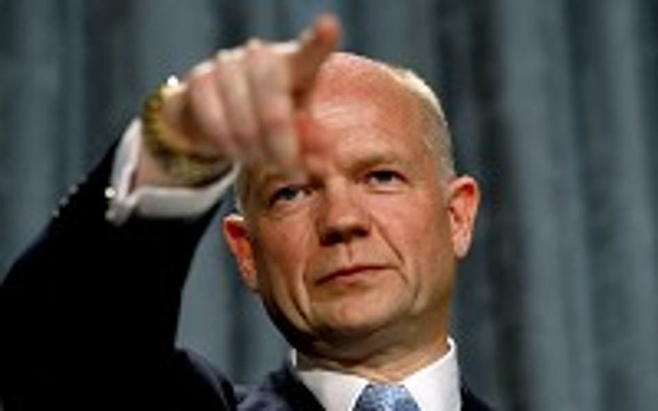 Hague makes human rights commitment