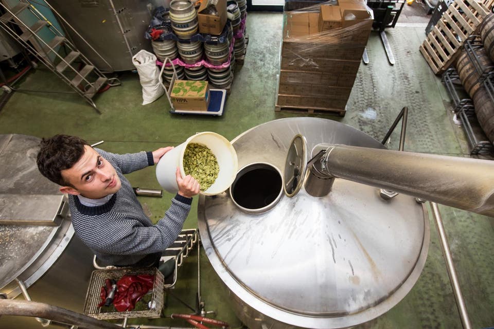 Against the grain: the Standard’s Alex Dymoke creates the ale at Weird Beard