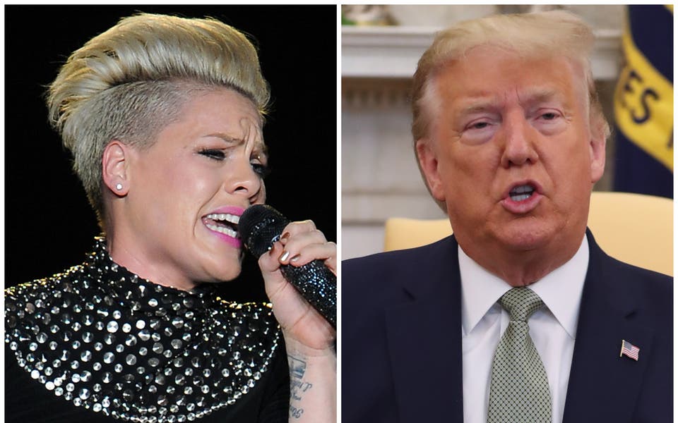 P!nk trolls Donald Trump over Tulsa rally attendance