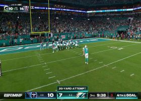 Sanders' 20-yard FG ties 'MNF' at 10-10