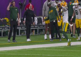 Jayden Reed shows toe-drag swag on 15-yard sideline catch