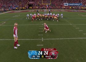 49ers get their first lead of game on Moody's 33-yard FG in fourth quarter