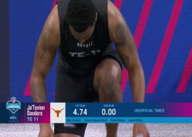 Ja'Tavion Sanders runs official 4.69-second 40-yard dash at 2024 combine