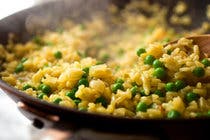 Shrimp Risotto With Peas