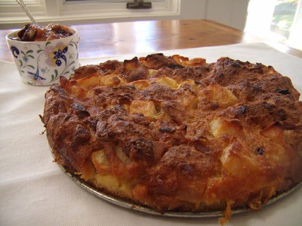 Alsatian Pear Kugel With Prunes