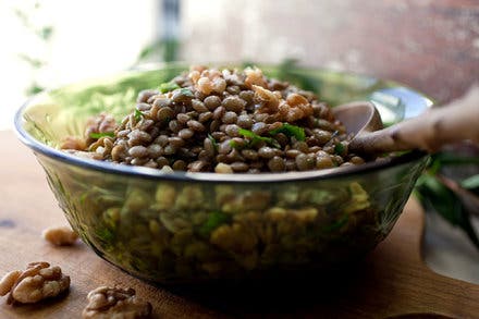 Lentil Salad With Walnut Oil