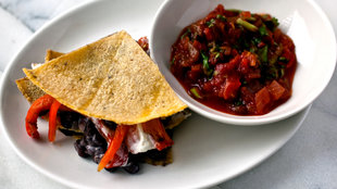 Image for Black Bean and Goat Cheese Quesadillas