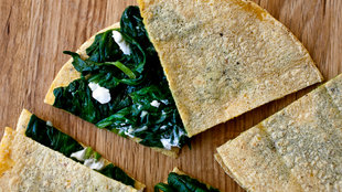 Image for Spinach and Goat Cheese Quesadillas