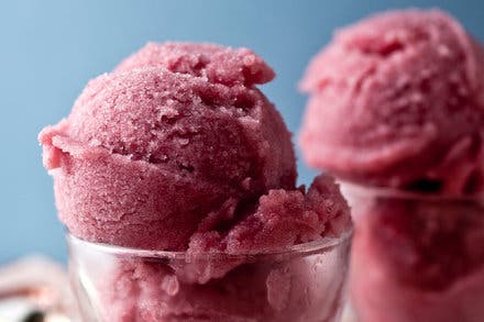 Pear and Red Wine Sorbet