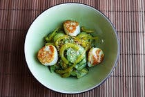 Ginger Cucumber Salad With Scallops