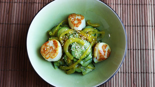 Image for Ginger Cucumber Salad With Scallops