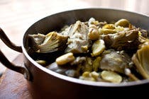 Mediterranean Artichoke and Fresh Fava Stew