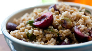 Image for Morning Oatmeal With Cherries and Pistachios