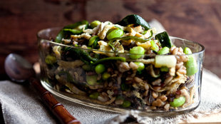 Image for Stir-Fried Brown Rice With Poblano Chiles and Edamame