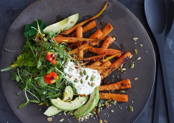 Carrot and Avocado Salad With Crunchy Seeds