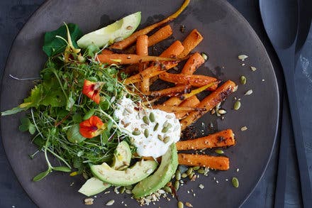 Carrot and Avocado Salad With Crunchy Seeds