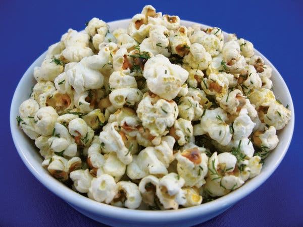 Parmesan and Dill Popcorn