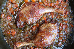 Image for Crisp-Braised Duck Legs with Aromatic Vegetables