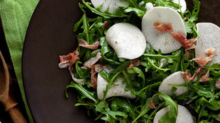 Image for Shaved Turnip Salad With Arugula and Prosciutto