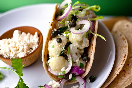 Image for Cauliflower and Red Onion Tacos