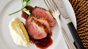 Image for Peppered Duck Breast With Red Wine Sauce